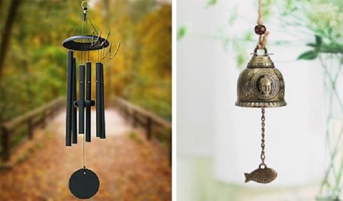vị trí treo chuông gió