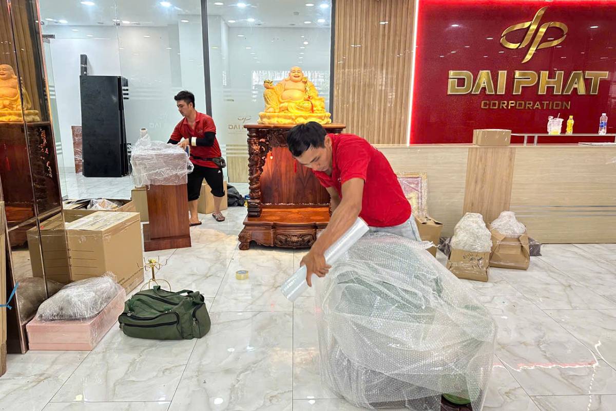 đóng gói đồ đạc cẩn thận