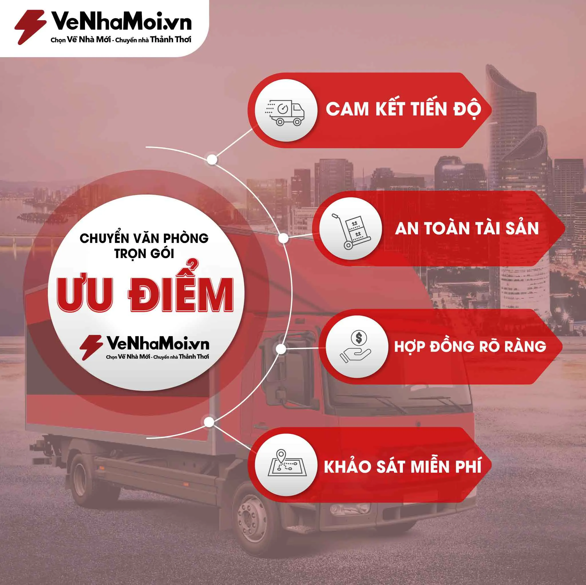 ưu điểm dịch vụ chuyển văn phòng